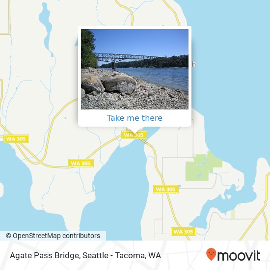 Agate Pass Bridge map