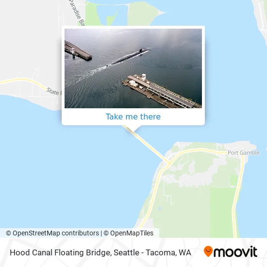 Mapa de Hood Canal Floating Bridge