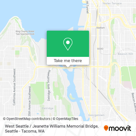 Mapa de West Seattle / Jeanette Williams Memorial Bridge