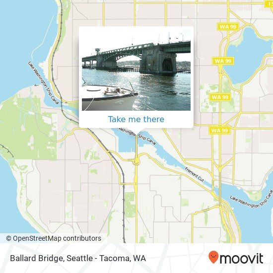 Ballard Bridge map