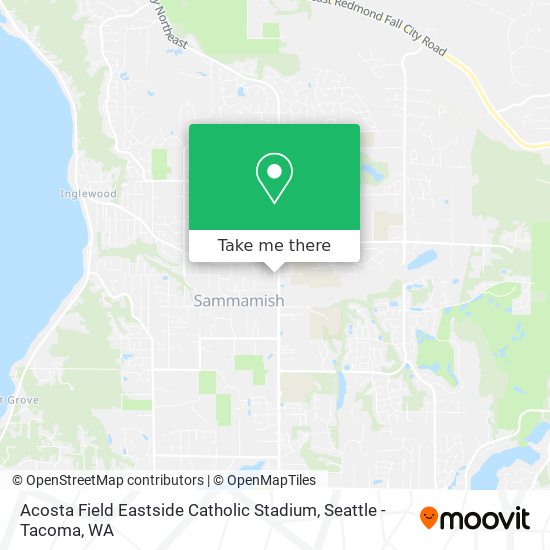 Acosta Field Eastside Catholic Stadium map