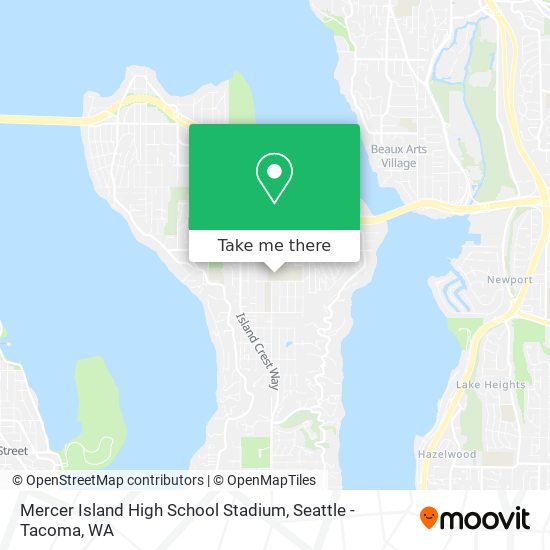 Mercer Island High School Stadium map