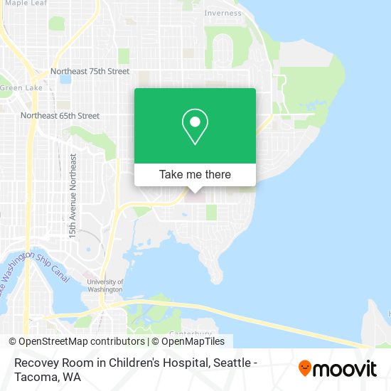 Mapa de Recovey Room in Children's Hospital