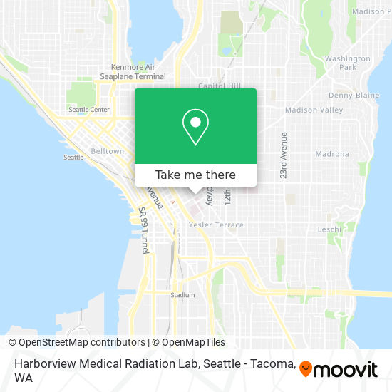 Mapa de Harborview Medical Radiation Lab