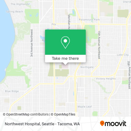 Northwest Hospital map