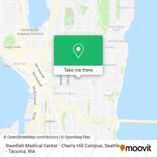 Mapa de Swedish Medical Center - Cherry Hill Campus