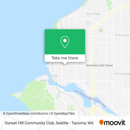 Sunset Hill Community Club map