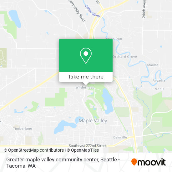 Greater maple valley community center map