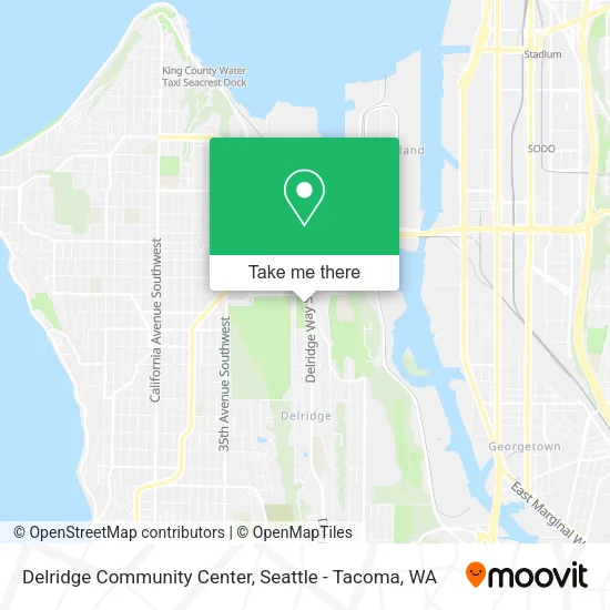 Delridge Community Center map