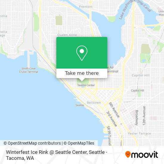 Mapa de Winterfest Ice Rink @ Seattle Center