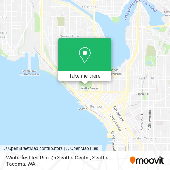 Winterfest Ice Rink @ Seattle Center map