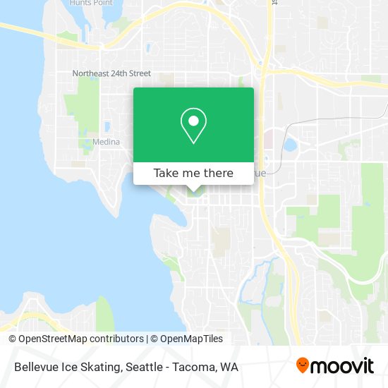 Bellevue Ice Skating map