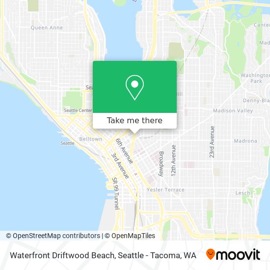 Mapa de Waterfront Driftwood Beach