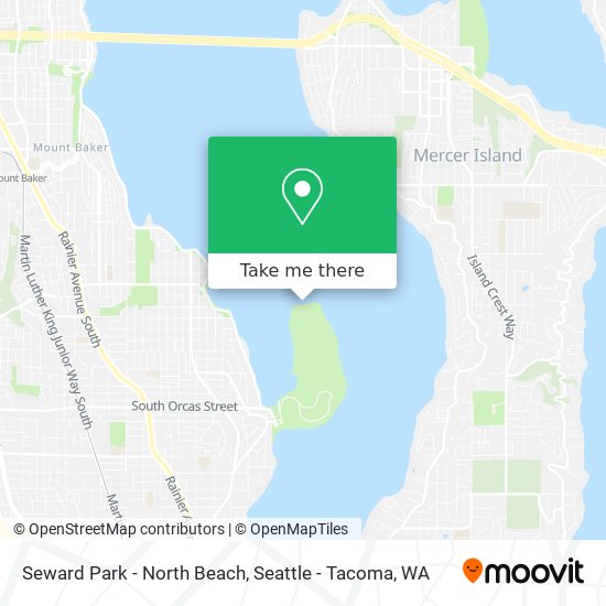 Seward Park - North Beach map