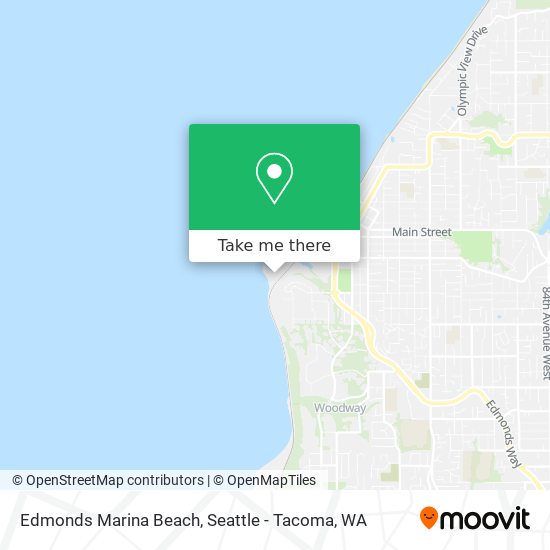 Edmonds Marina Beach map