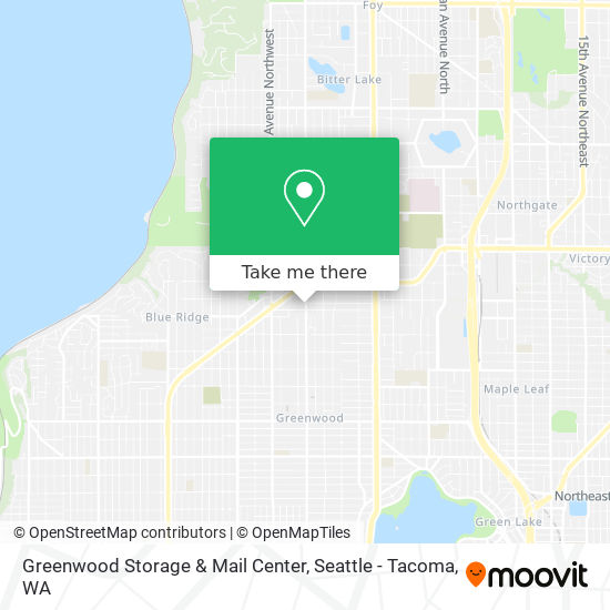 Mapa de Greenwood Storage & Mail Center