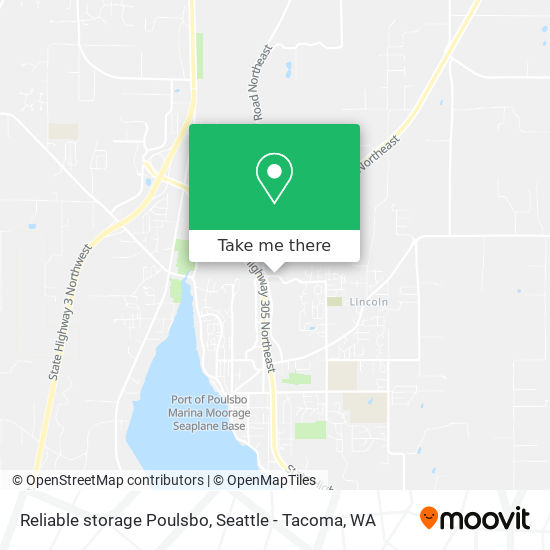 Reliable storage Poulsbo map
