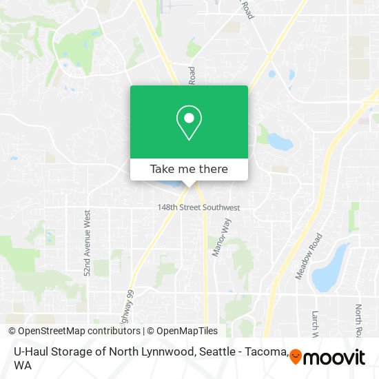 U-Haul Storage of North Lynnwood map