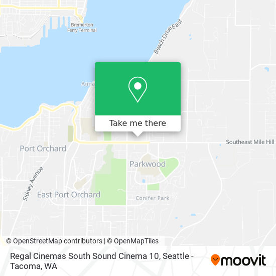 Regal Cinemas South Sound Cinema 10 map