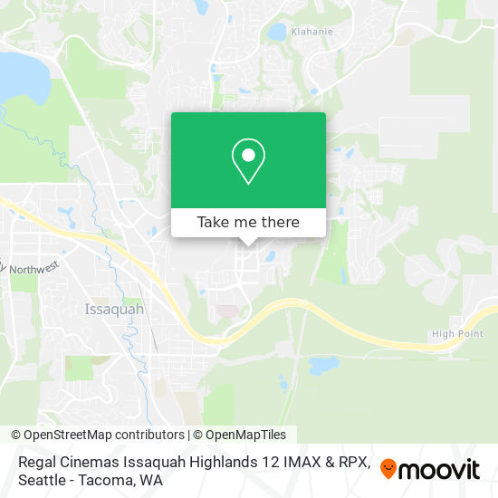 Regal Cinemas Issaquah Highlands 12 IMAX & RPX map