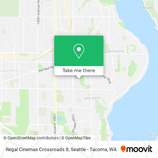 Regal Cinemas Crossroads 8 map