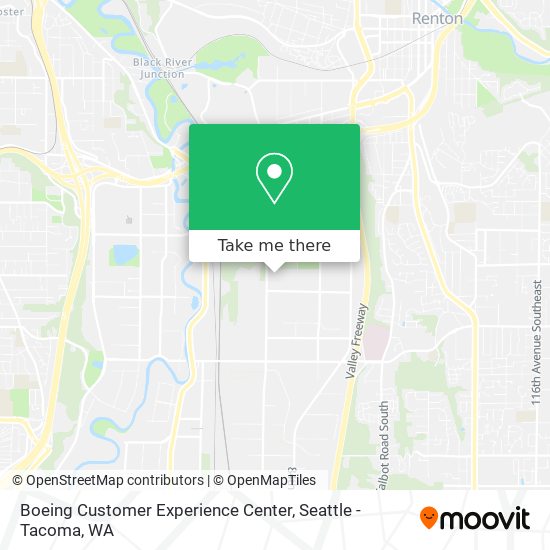 Mapa de Boeing Customer Experience Center