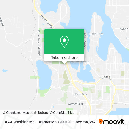 AAA Washington - Bremerton map