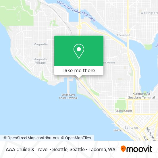 AAA Cruise & Travel - Seattle map