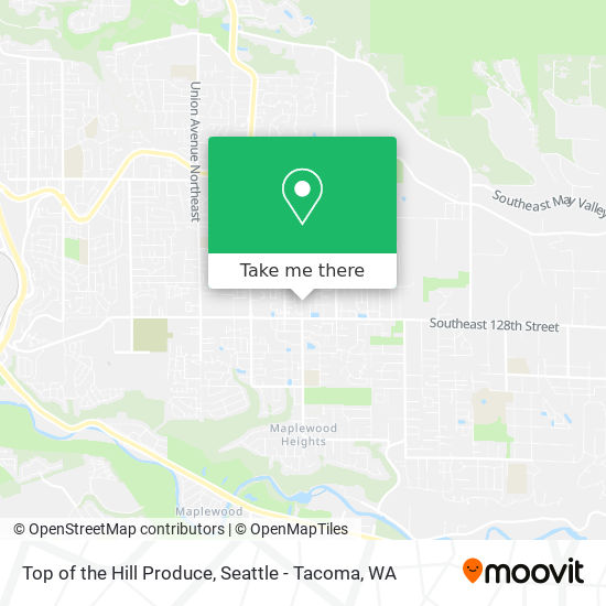 Top of the Hill Produce map