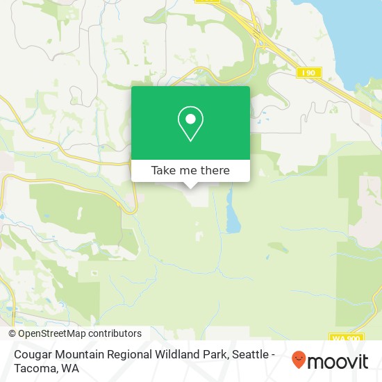 Mapa de Cougar Mountain Regional Wildland Park