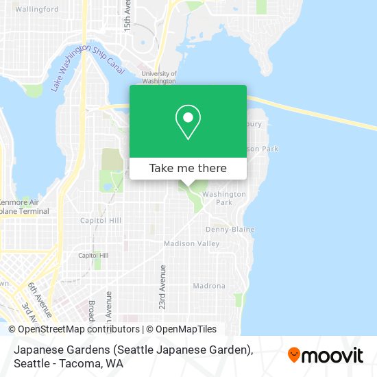 Japanese Gardens (Seattle Japanese Garden) map