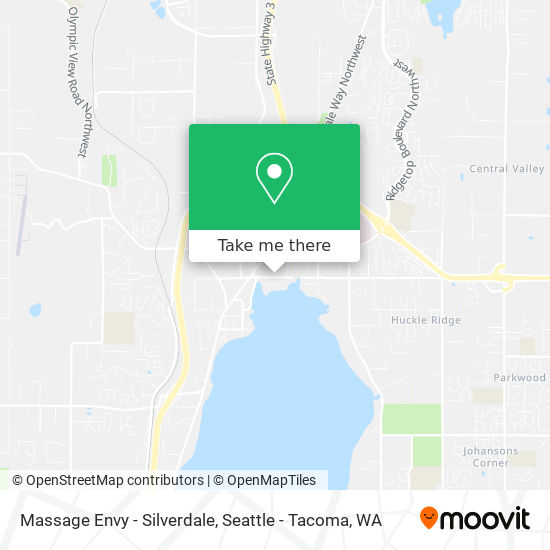 Mapa de Massage Envy - Silverdale