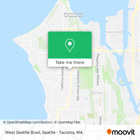Mapa de West Seattle Bowl