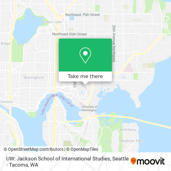 Mapa de UW: Jackson School of International Studies