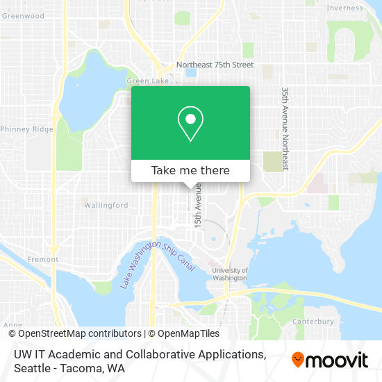 UW IT Academic and Collaborative Applications map