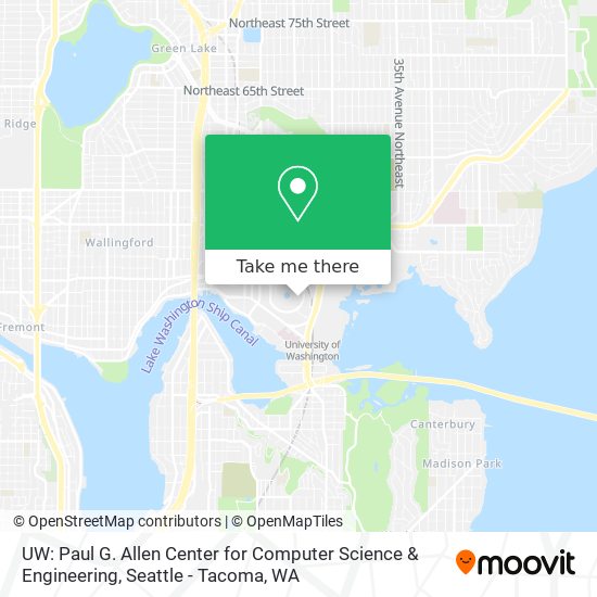 Mapa de UW: Paul G. Allen Center for Computer Science & Engineering