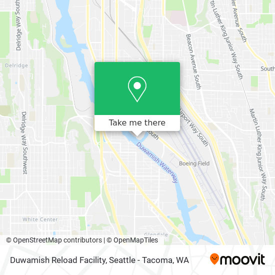 Duwamish Reload Facility map