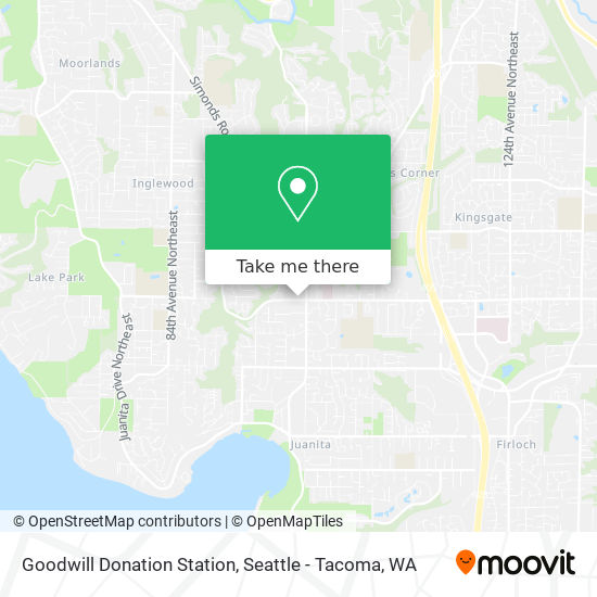 Goodwill Donation Station map