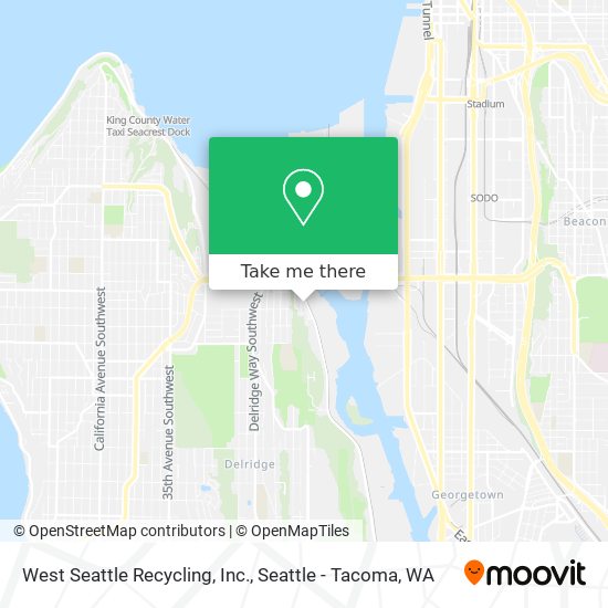 Mapa de West Seattle Recycling, Inc.