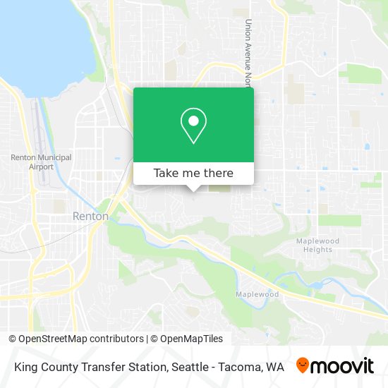 King County Transfer Station map