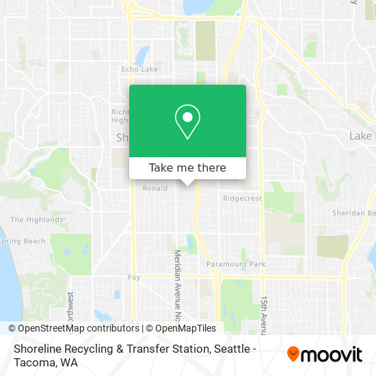 Mapa de Shoreline Recycling & Transfer Station