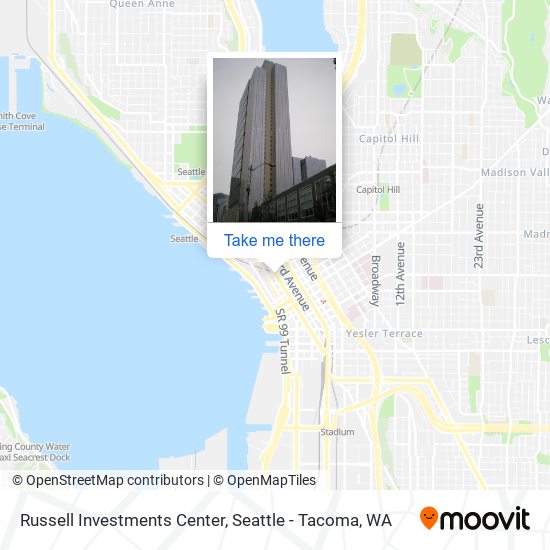 Mapa de Russell Investments Center