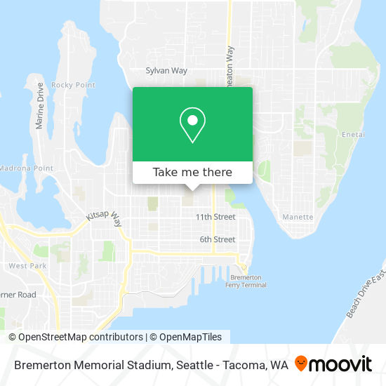 Mapa de Bremerton Memorial Stadium