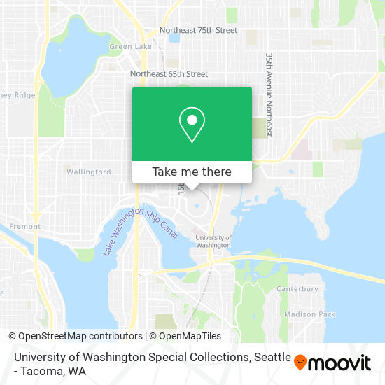 University of Washington Special Collections map