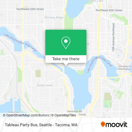 Tableau Party Bus map