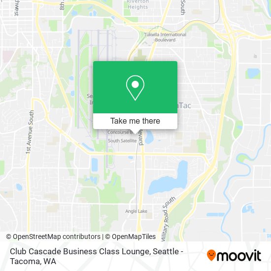 Club Cascade Business Class Lounge map
