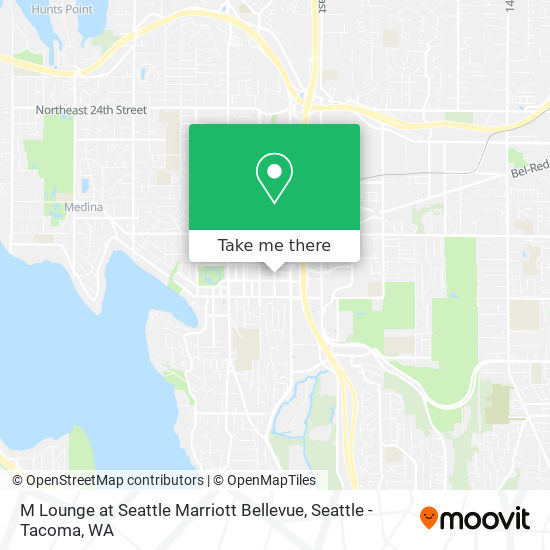 Mapa de M Lounge at Seattle Marriott Bellevue