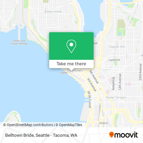 Mapa de Belltown Bride