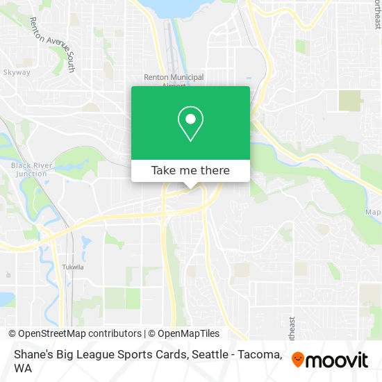 Shane's Big League Sports Cards map