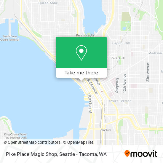 Pike Place Magic Shop map